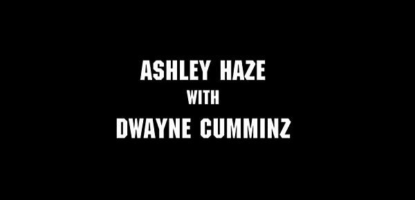  Pretty white slut Ashley Haze loves to give black man a rimjob before sucking his rod
